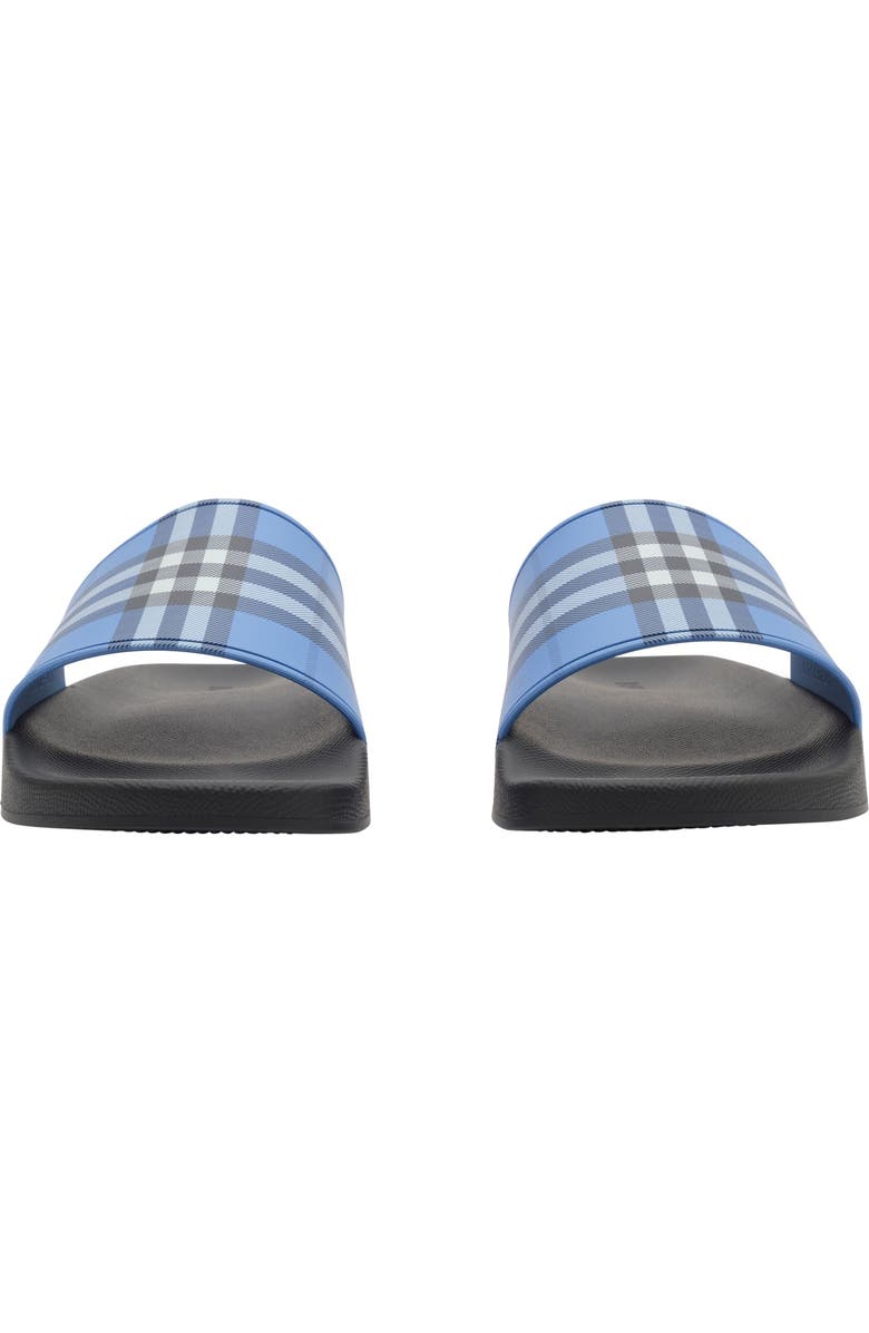 Burberry Furley Check Slide Sandal, Alternate, color, Cornflower Blu Ip Ck