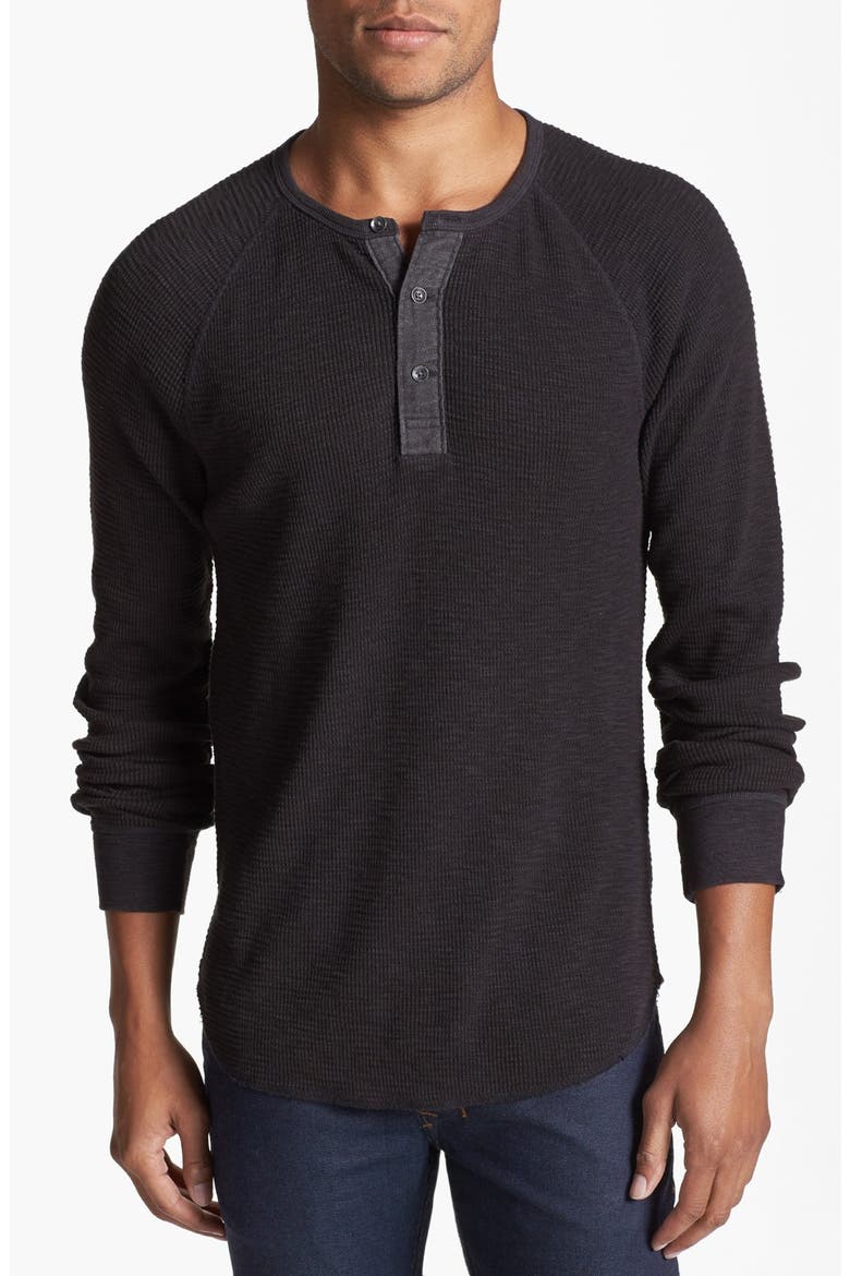 Dungarees Thermal Henley, Main, color, STONE BLACK