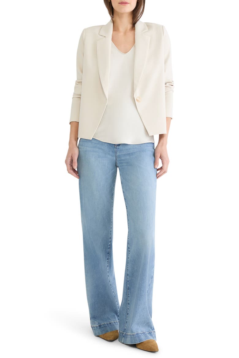 Sleek Stretch Anywhere Blazer, Alternate, color, COCONUT