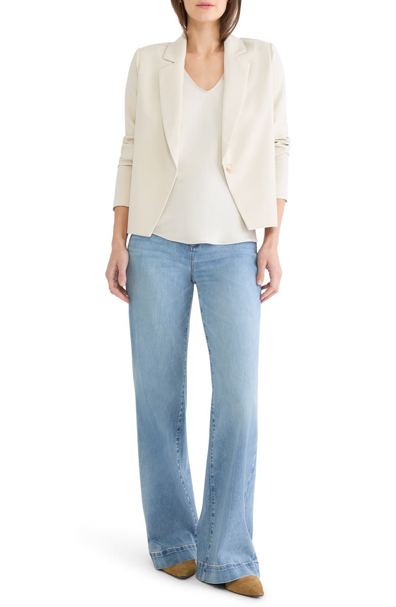 NIC+ZOE Sleek Stretch Anywhere Blazer, Alternate, color, Coconut