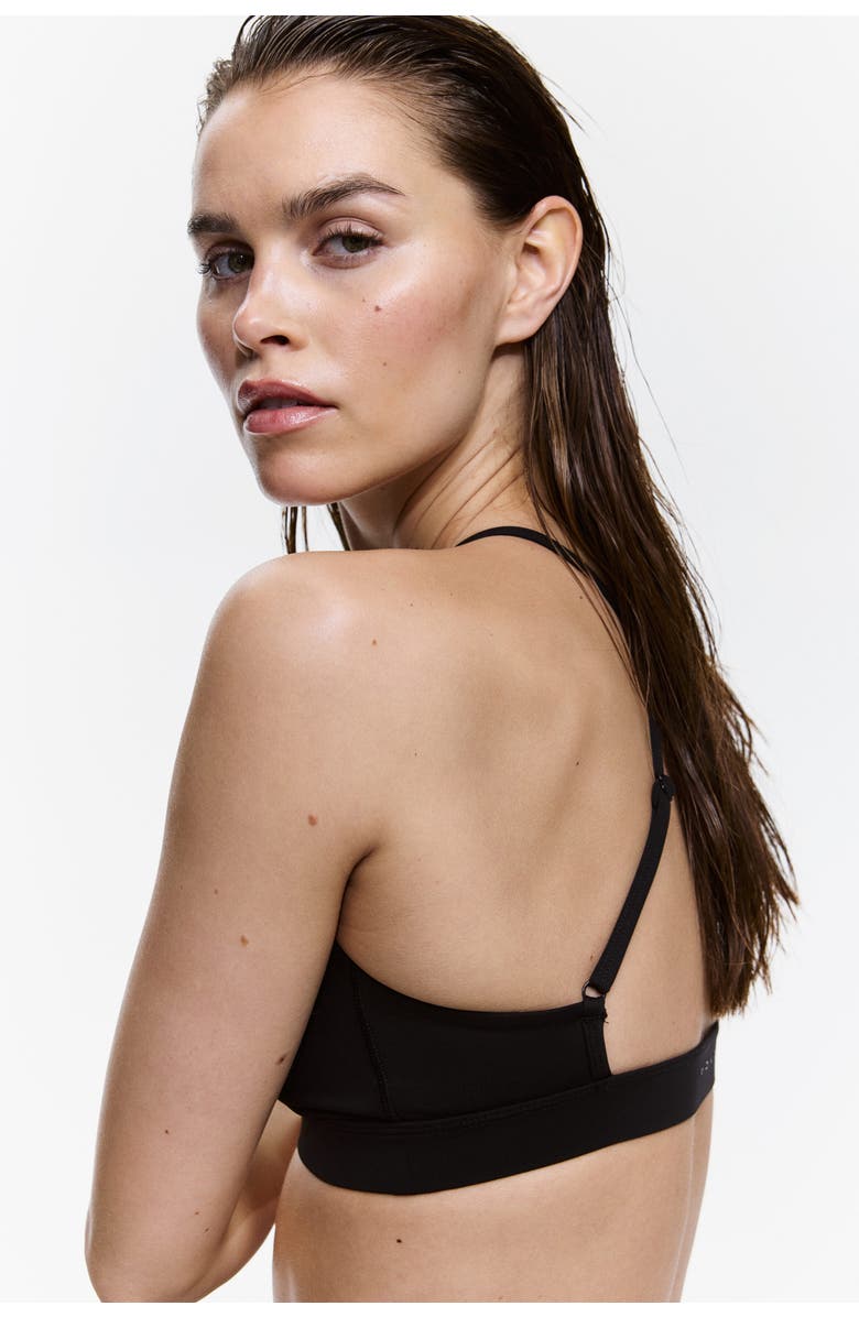 H&M Sculptmove sports bra, Alternate, color, Black