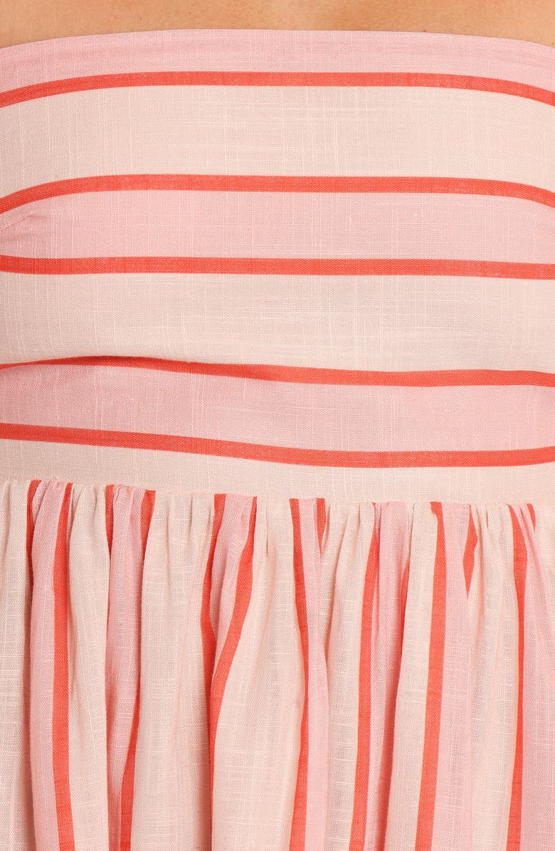 Petal & Pup Odessa Stripe Cotton Maxi Sundress, Alternate, color, Pink Stripe