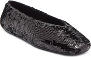 Jeffrey Campbell Fathom Sequin Square Toe Flat