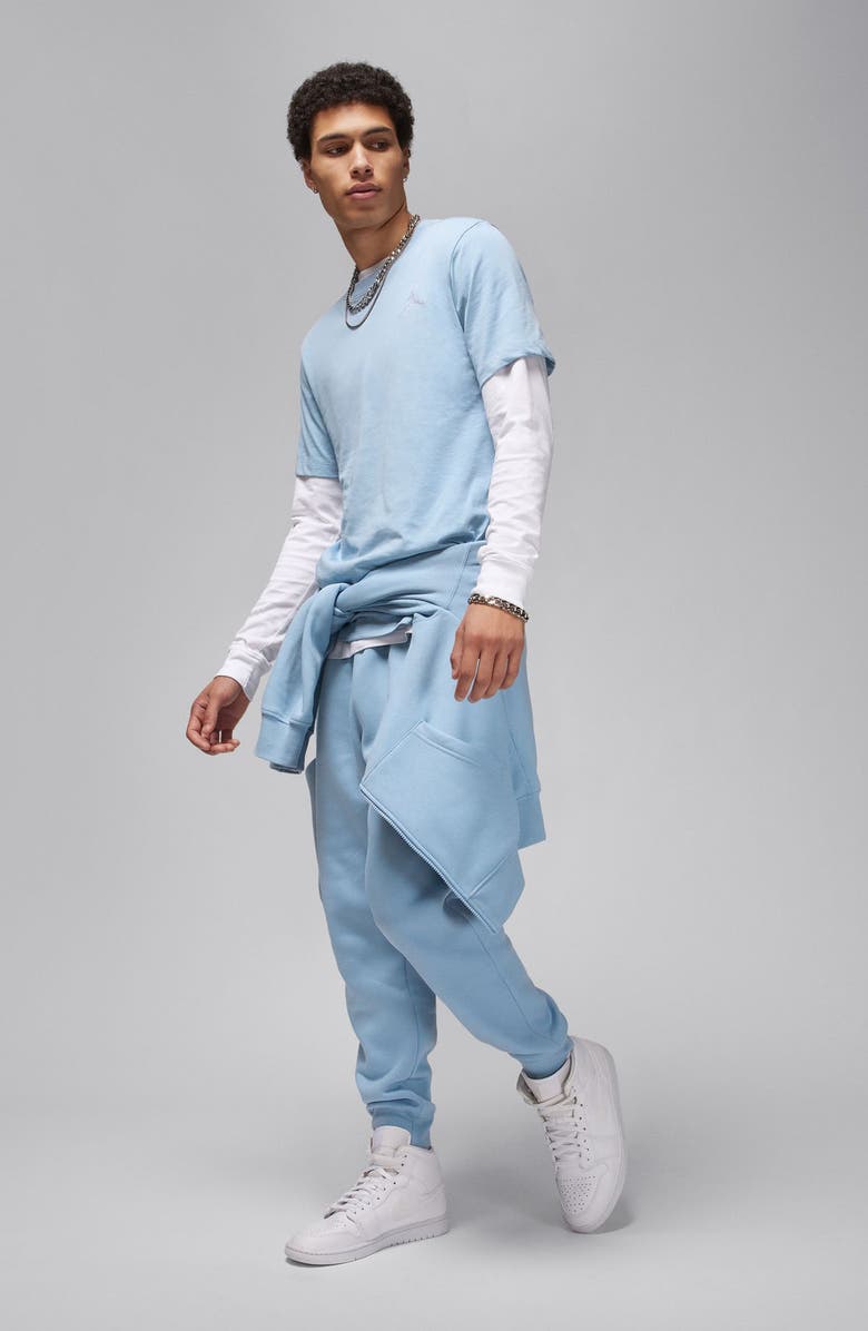Jordan Jumpman Embroidered T-Shirt, Alternate, color, Blue Grey/ White