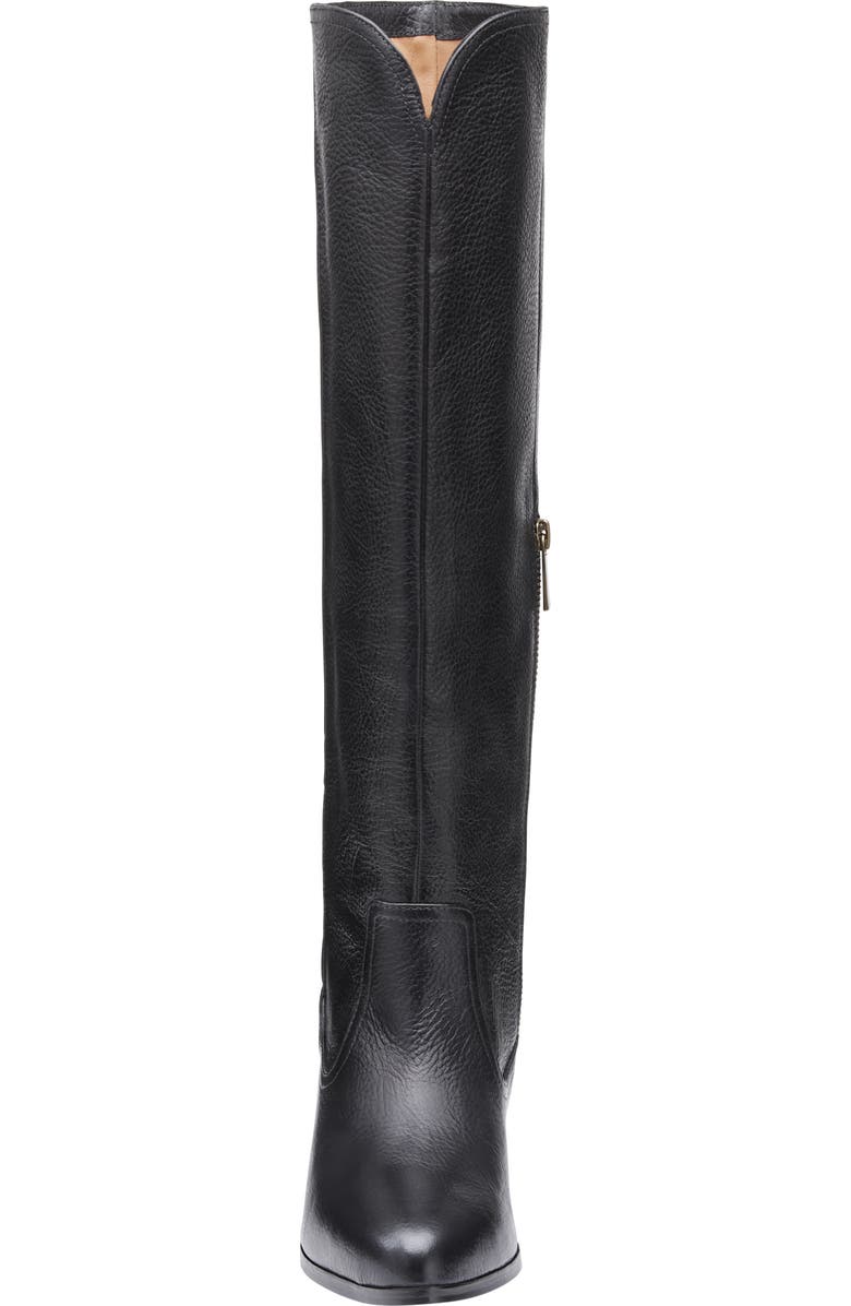 Johnston & Murphy Tristen Knee High Boot, Alternate, color, Black Full Grain