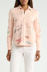 MOTHER The Foxy Boxy Cotton Shirt
