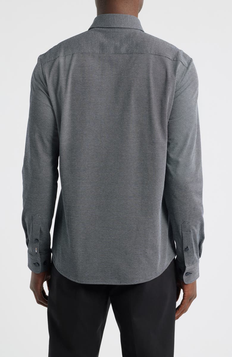 BOSS Roan Button-Up Shirt, Alternate, color, Navy