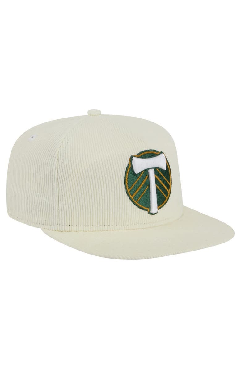 New Era Men's New Era Cream Portland Timbers 2025 Kickoff Snapback Golfer Hat, Alternate, color,
