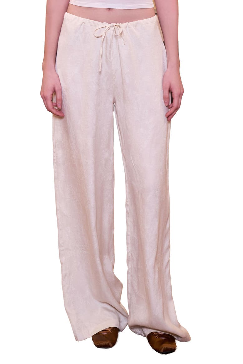 Daydreamers Relaxed Wide Leg Pants, Alternate, color, Beige