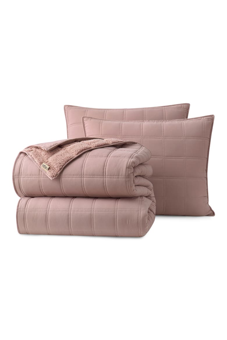 Gizelle Quilt Set, Main, color, ROSEWOOD