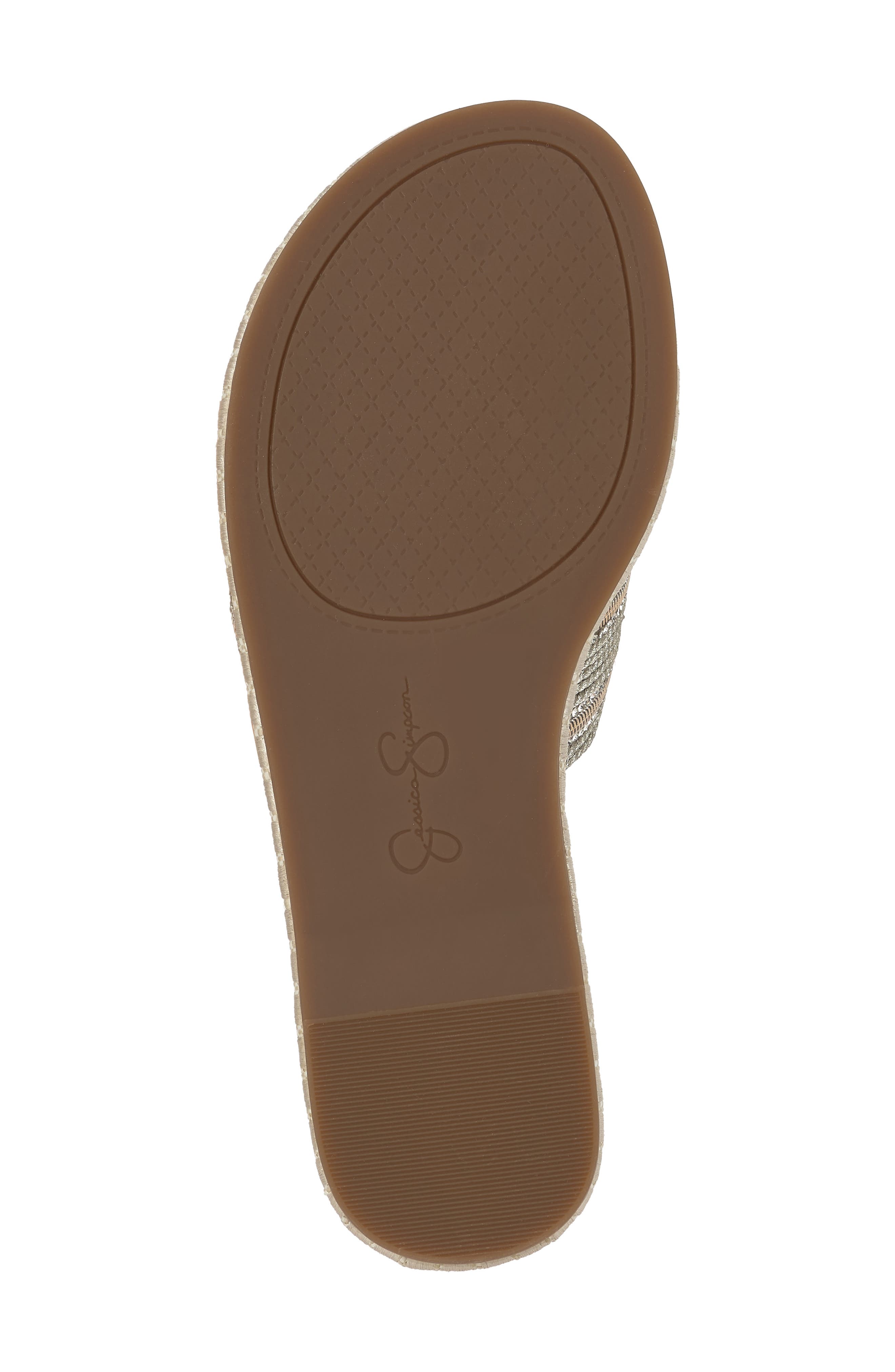 Jessica Simpson Blesyn Slide Sandal, Alternate, color, Metallic Cream