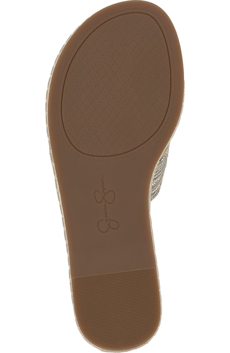 Jessica Simpson Blesyn Slide Sandal, Alternate, color, Metallic Cream