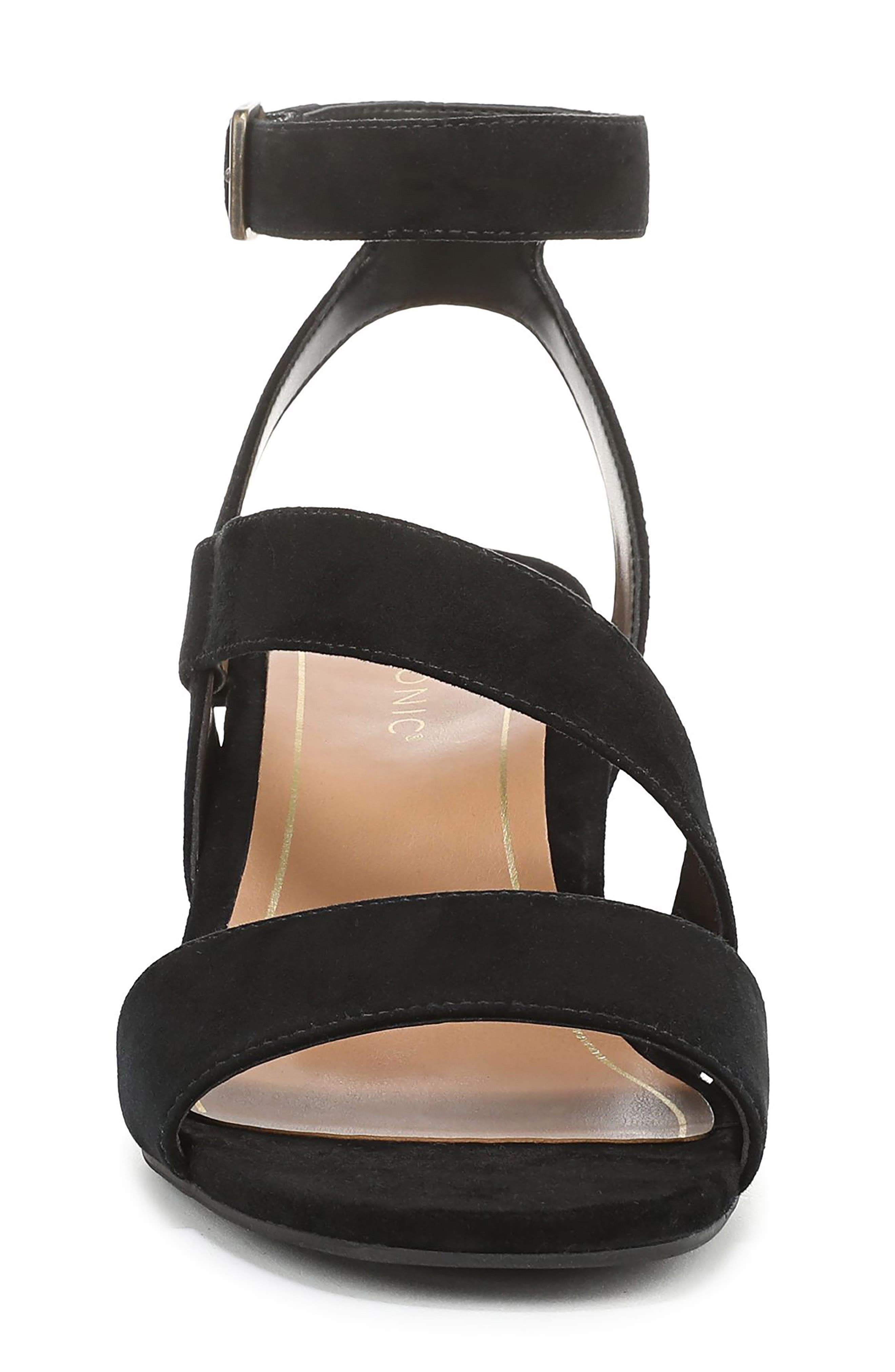 Vionic Samara Block Heel Sandal, Alternate, color, Black