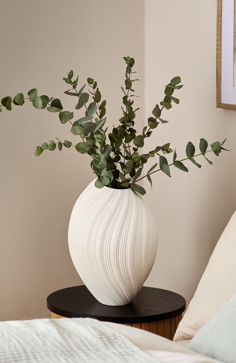 NEXT Pleated Ceramic Vase, Alternate, color,