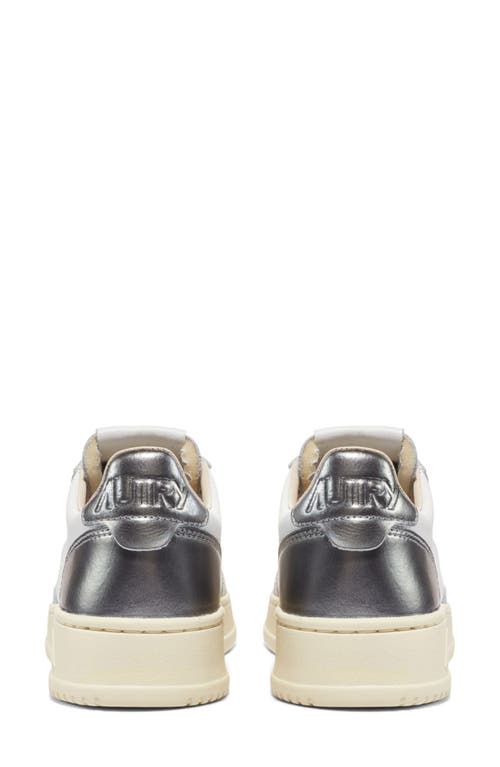 Autry Medalist Low Metallic Leather Sneakers In Animal Print