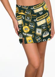 CONCEPTS SPORT Women's Concepts Sport Hunter Green Green Bay Packers Grady Sleep Skort