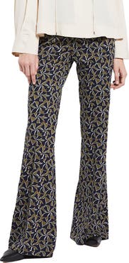 ottod'Ame Printed Flare Trousers