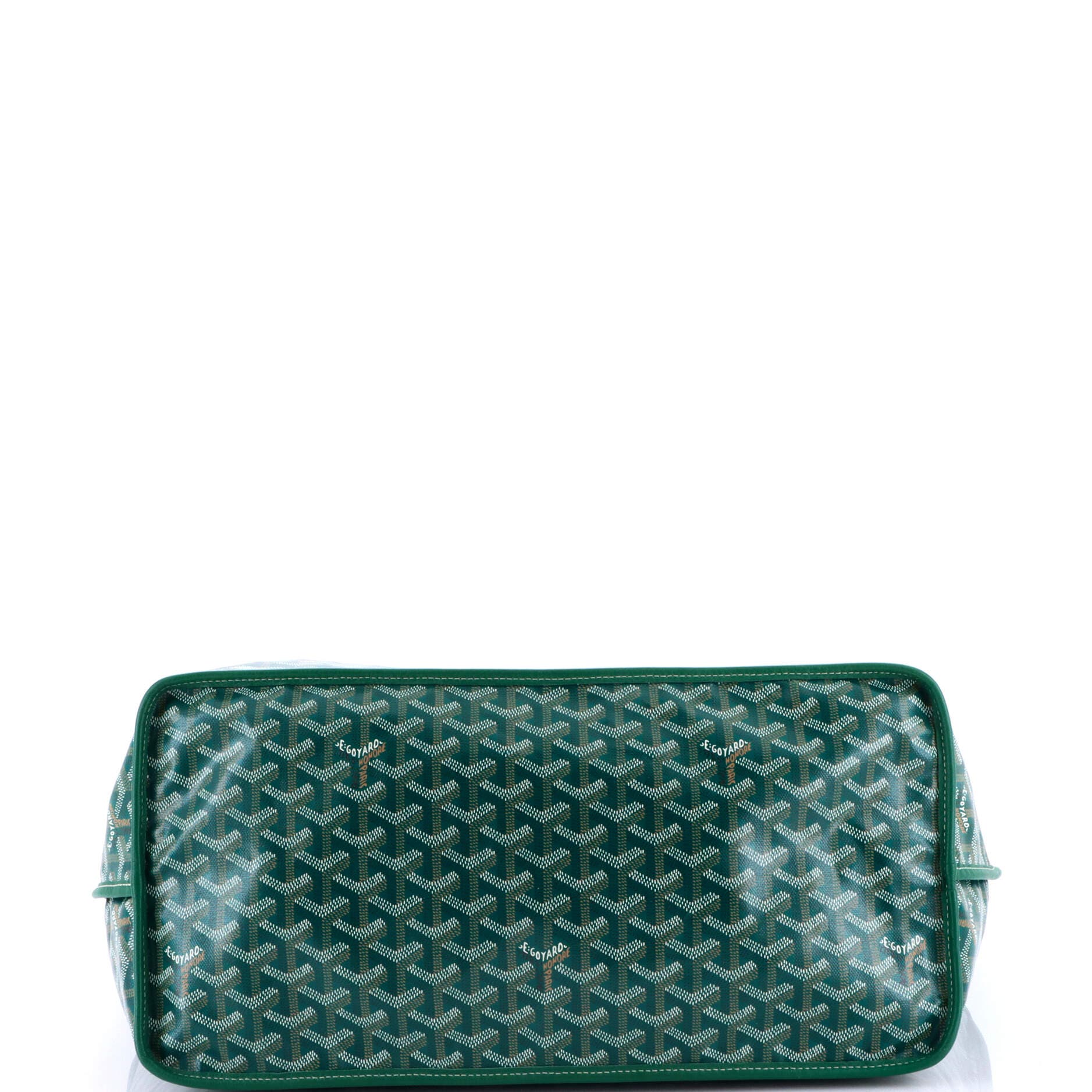 Pre-Owned Goyard Anjou Reversible Tote Coated Canvas GM, Alternate, color, Green