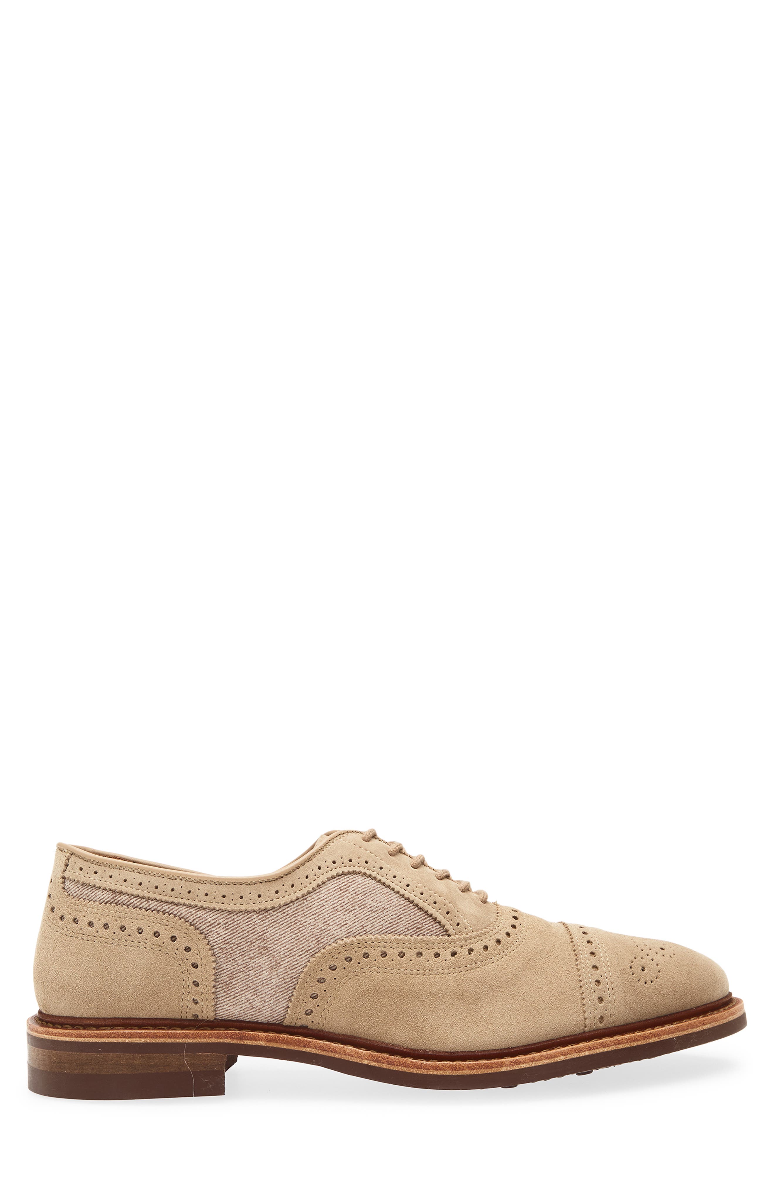 Allen Edmonds Strandmok Cap Toe Oxford, Alternate, color, Bone
