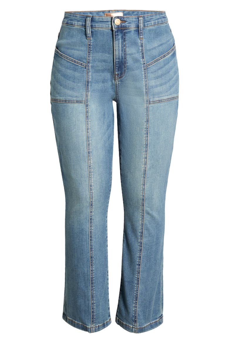 Kelsey Seamed High Waist Ankle Flare Jeans, Alternate, color, ARTICULATED