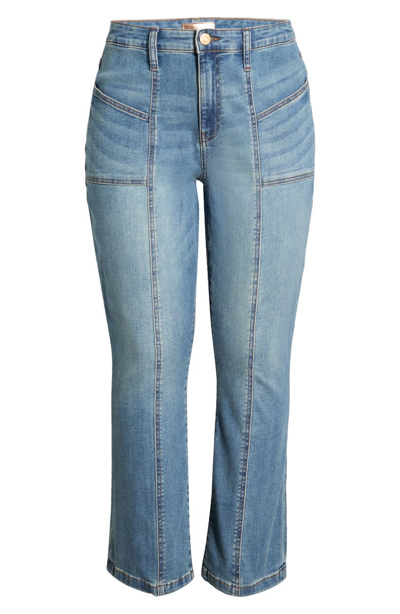 KUT from the Kloth Kelsey Seamed High Waist Ankle Flare Jeans, Alternate, color, Articulated