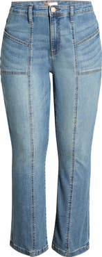 KUT from the Kloth Kelsey Seamed High Waist Ankle Flare Jeans