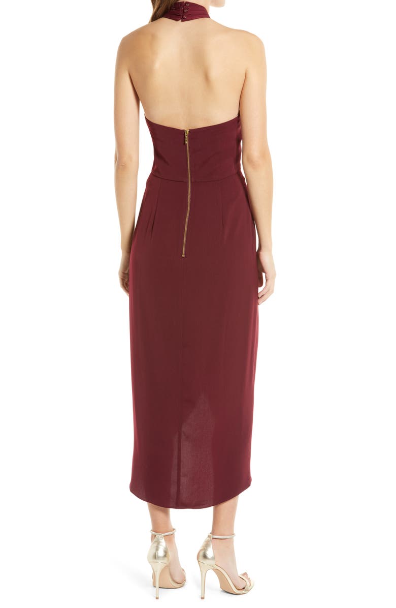 Shona Joy Knotted Tulip Hem Gown, Alternate, color,