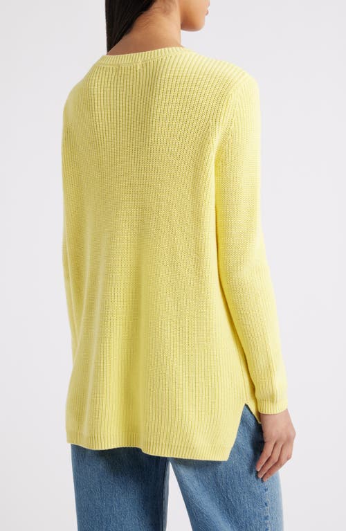 Shop 525 Emma High-low Sweater In Lemon Meringue