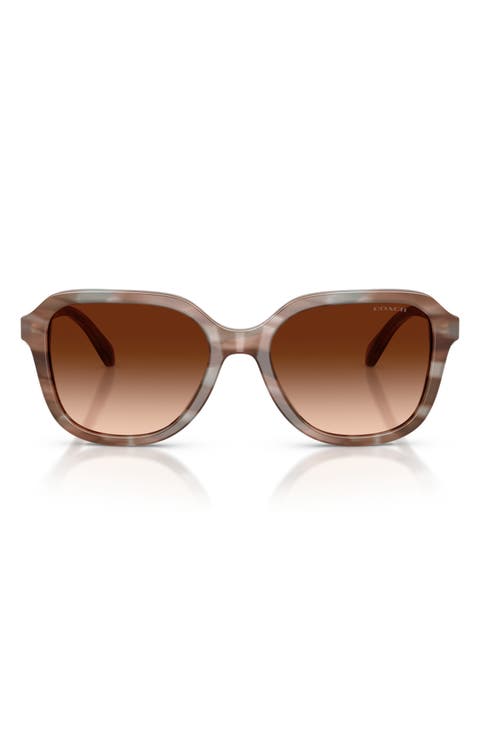 53mm Gradient Square Sunglasses