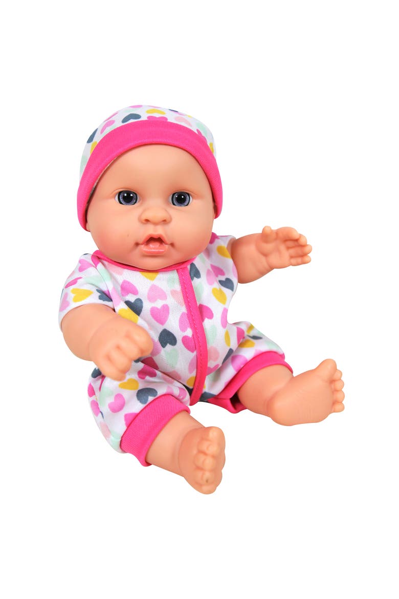8'' Baby Doll Set with Scooter, Pushchair, Rocker & Highchair Playset, Alternate, color, Multicolored
