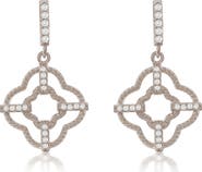 SUZY LEVIAN Cubic Zirconia Trellis Filigree Drop Earrings