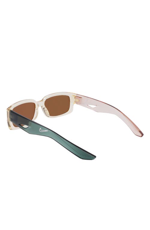 Nike Variant I 56mm Rectangle Sunglasses In White