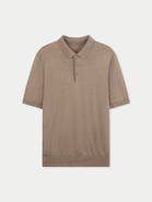 Gobi Cashmere Men Classic Polo Shirt with Short Sleeve