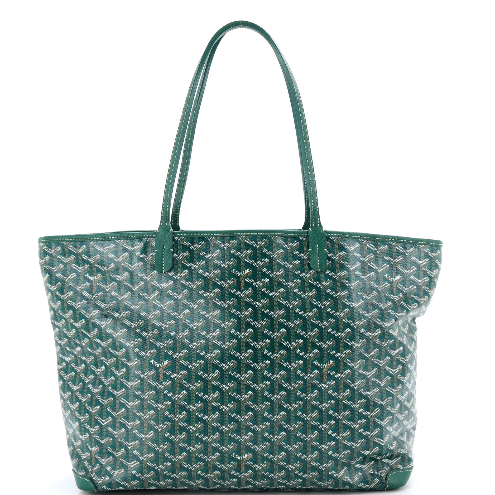 Pre-Owned Goyard Artois Tote Coated Canvas MM, Alternate, color, Green