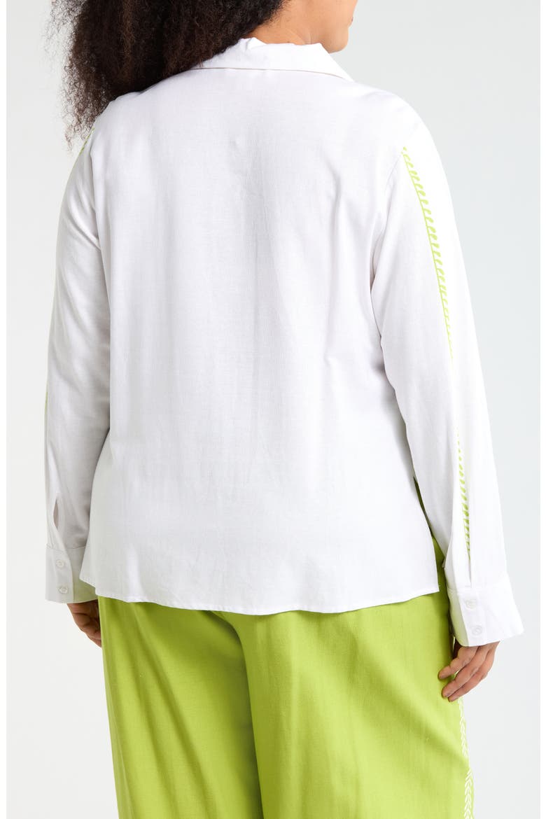 Valencia Print Top, Alternate, color, FLOURISH WHITE