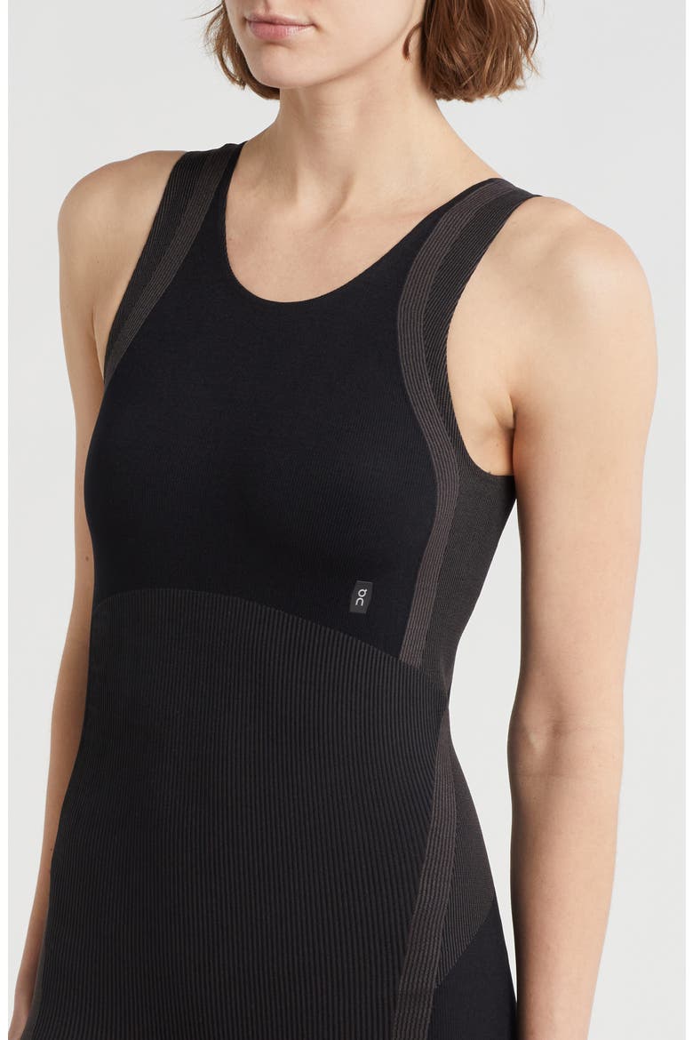 Studio Knit Bodysuit, Alternate, color, BLACK/ ECLIPSE