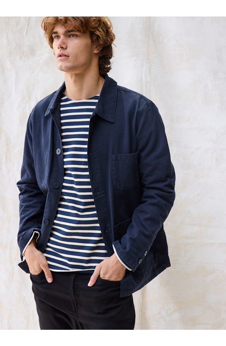 Saint James SIROCCO II - French Chore Canvas Jacket, Alternate, color, Navy