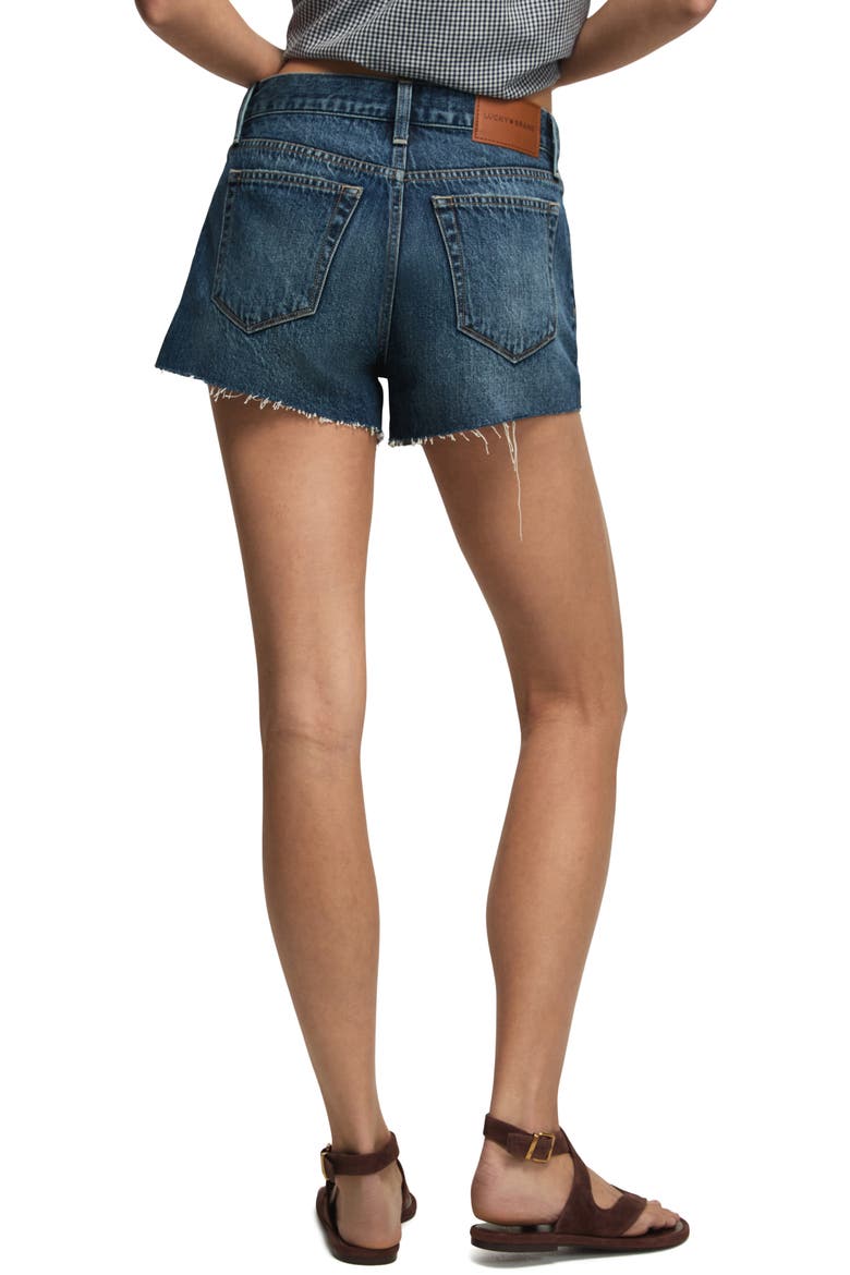 High Waist Denim Mom Shorts, Alternate, color, HIDDEN