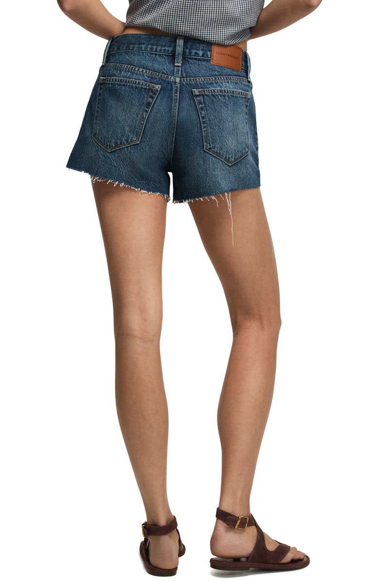 Lucky Brand High Waist Denim Mom Shorts, Alternate, color, Hidden