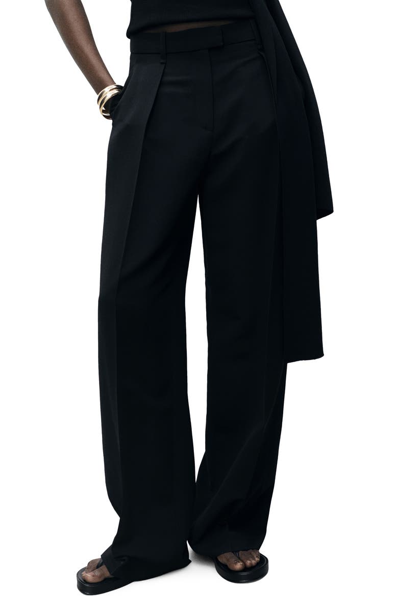 MANGO Straight Leg Pants, Main, color, 