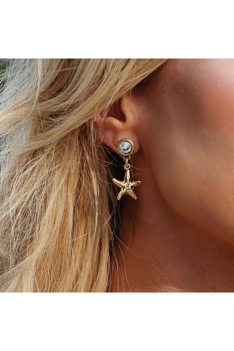 Serene Earrings, Alternate, color, Gold