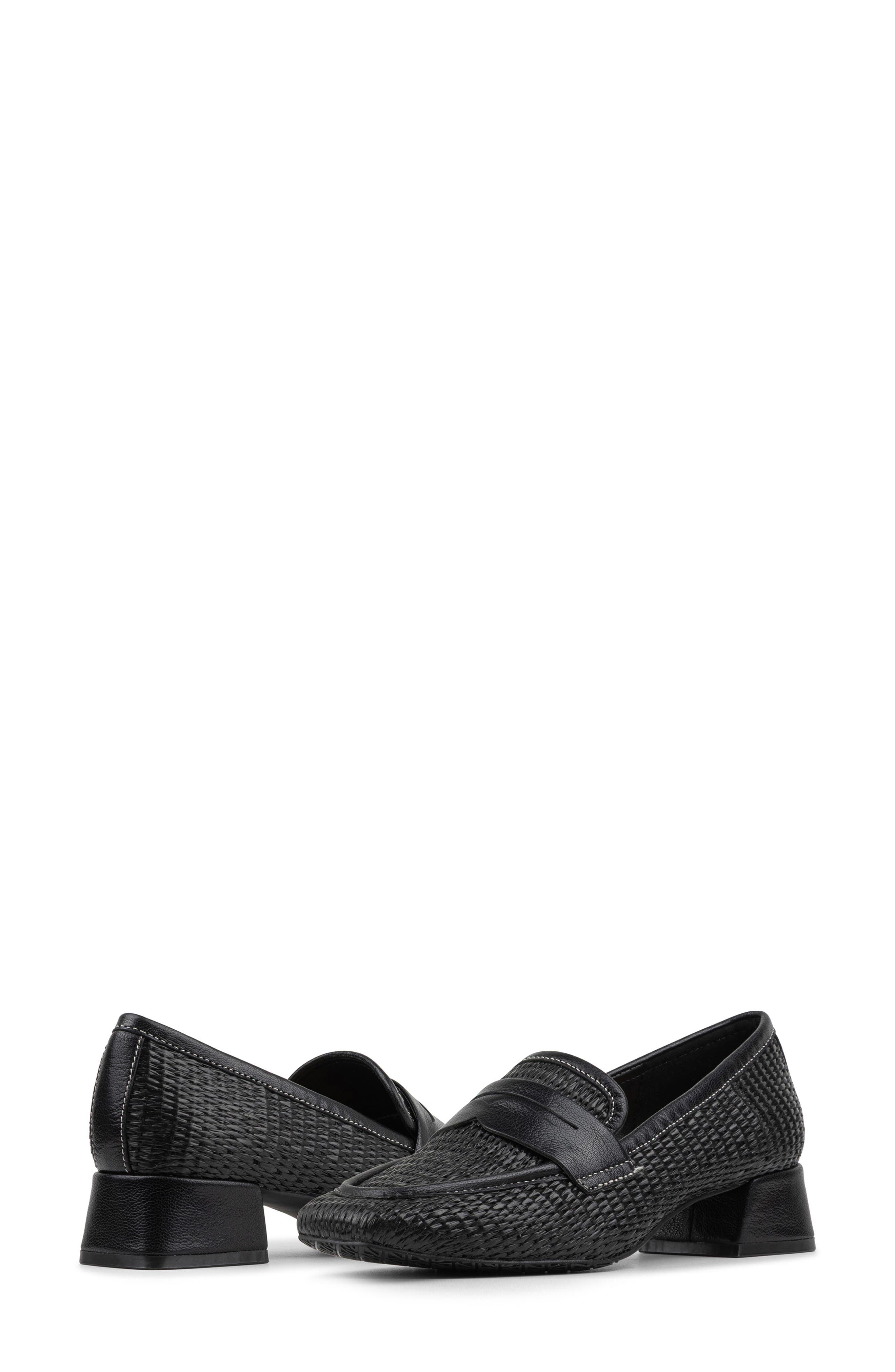 Penny Loafer Pump, Alternate, color, BLACK