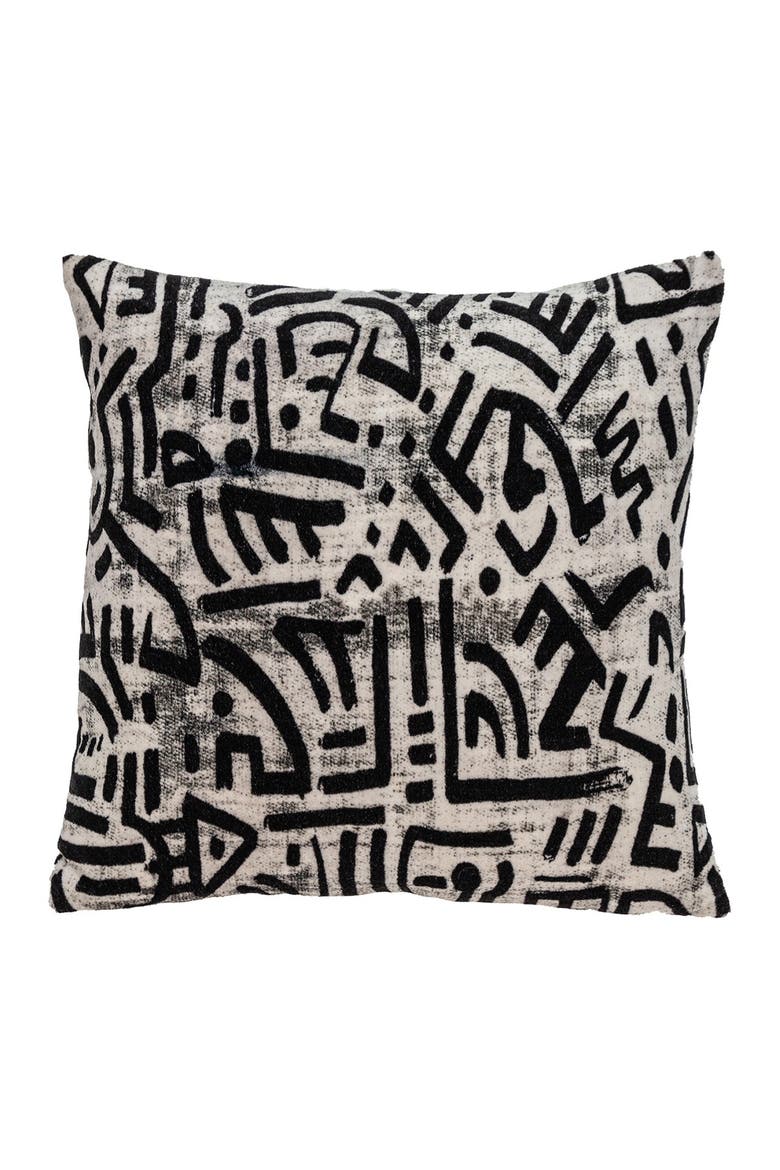 Azar Transitional White Throw Pillow, Alternate, color, WHITE