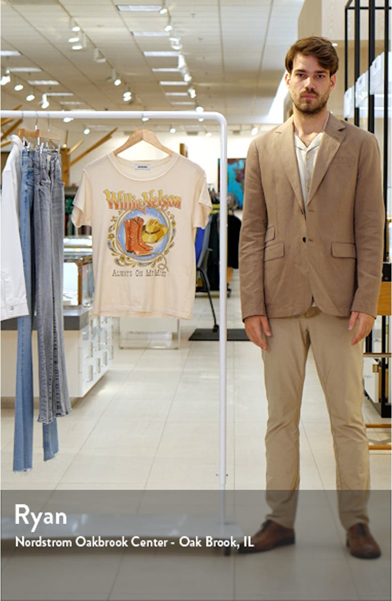 Willie Nelson Paisley Cotton Graphic T-Shirt, sales video thumbnail