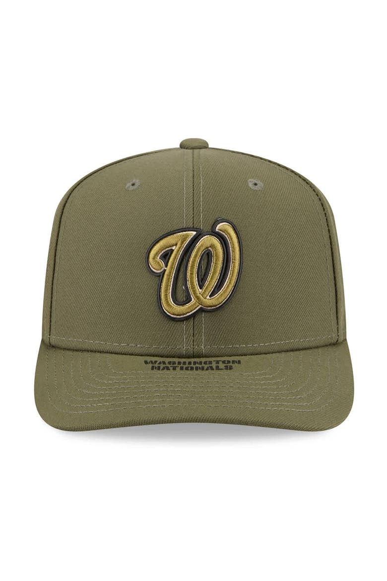 Men's New Era  Olive Washington Nationals 2026 Armed Forces Day 9SEVENTY Adjustable Hat, Alternate, color, Olive