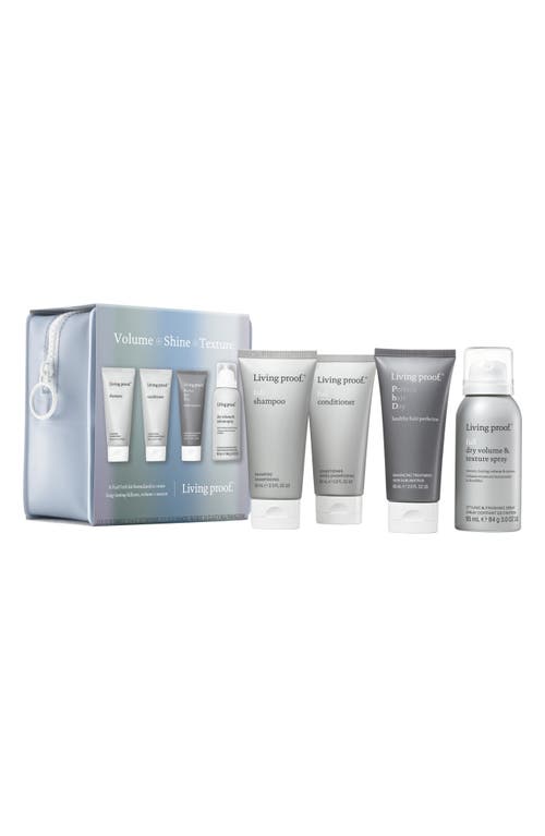 Living proof® Volume, Shine + Texture 4-Piece Hair Care Trial Kit 