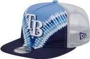 New Era Men's New Era Tampa Bay Rays Tie-Dye Golfer Trucker Adjustable Hat