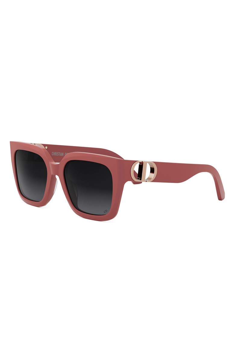 DIOR 30Montaigne S8U 54mm Square Sunglasses, Alternate, color, Matte Pink / Gradient Smoke