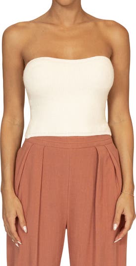 Tropic Oasis Strapless Knit Top