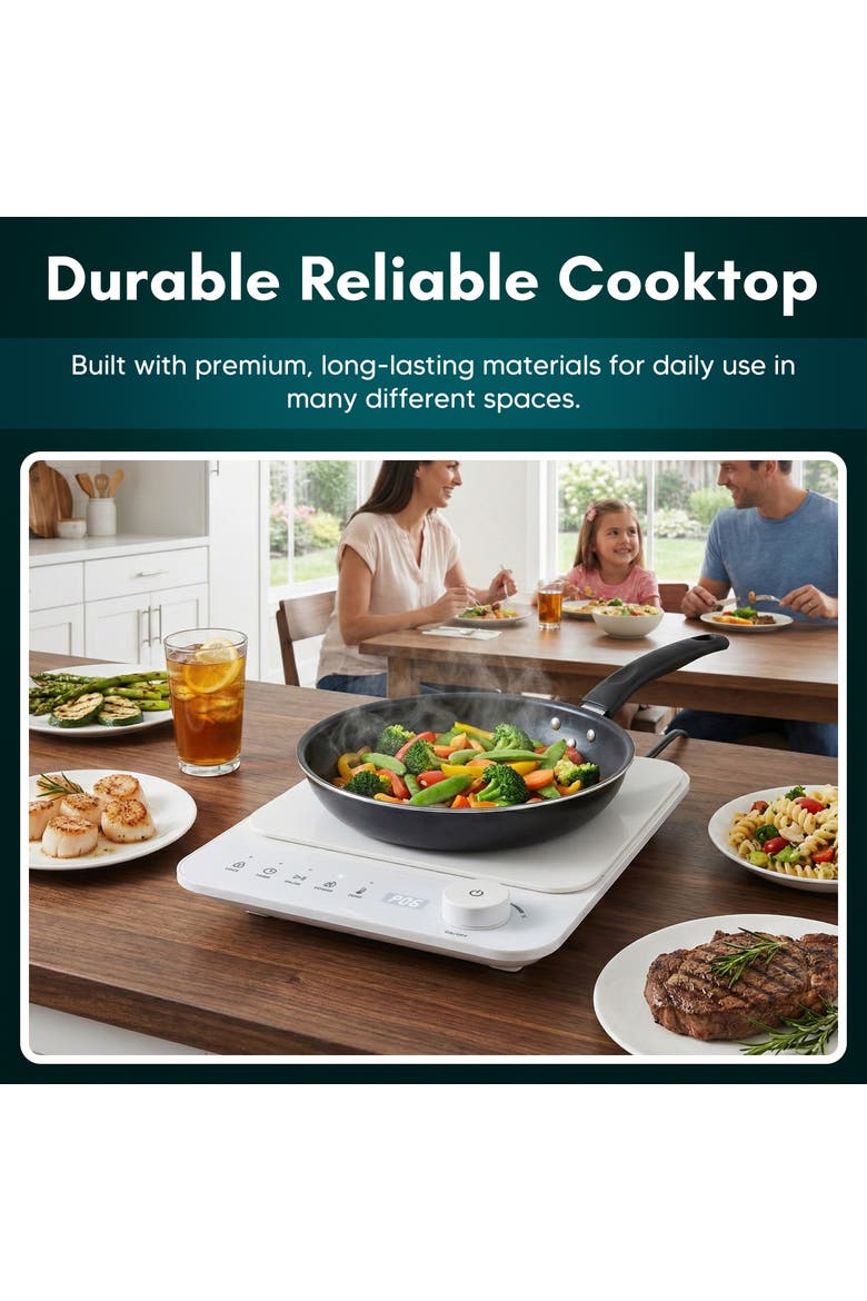 Slimstore EINDL2052 Induction Cooktop, Alternate, color, White